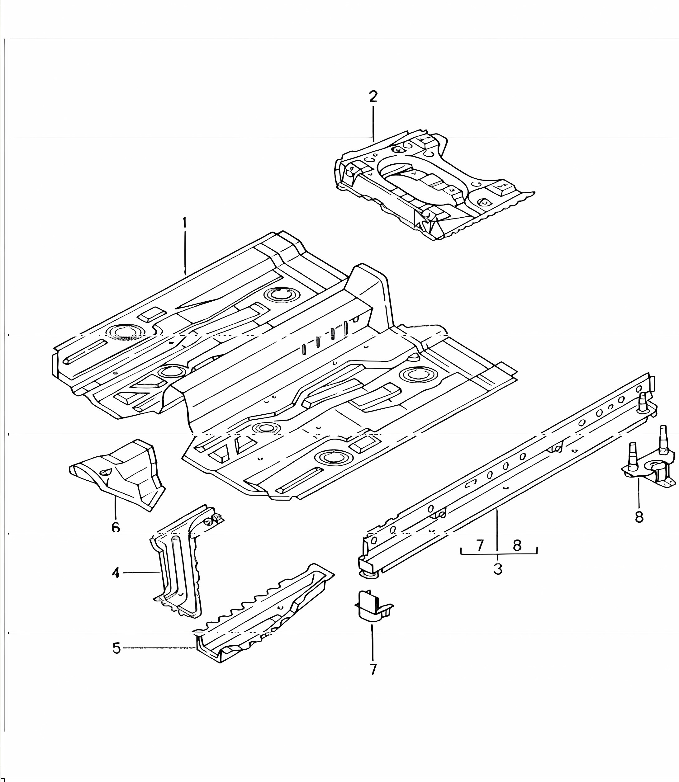 floor centre 996 TURBO 2001-05