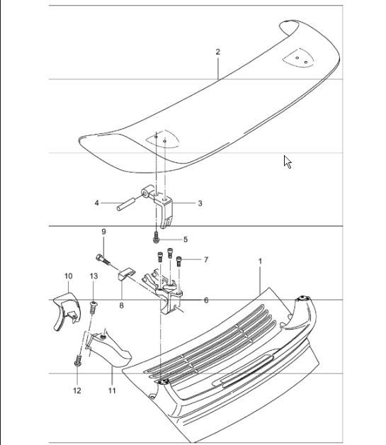 Diagram 803-08 Porsche 993 (911) RS 1994-97 Body