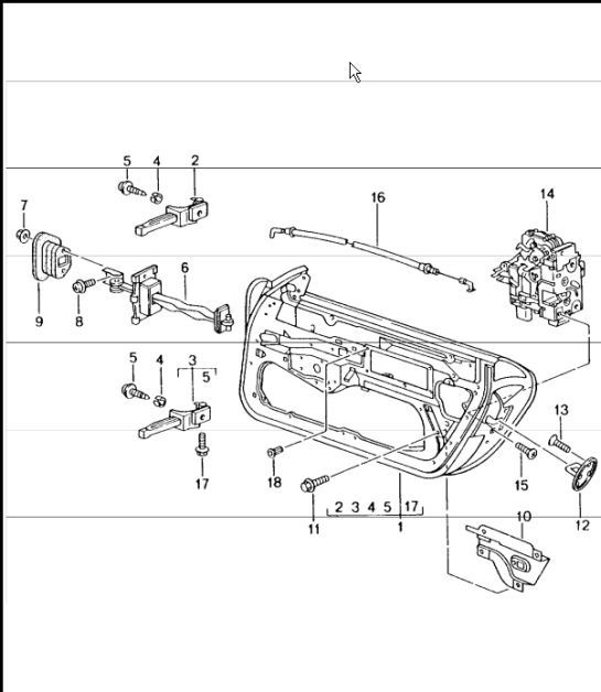 Diagram 804-00 Porsche Cayman GT4 3.8L 2015-16 Carrosserie