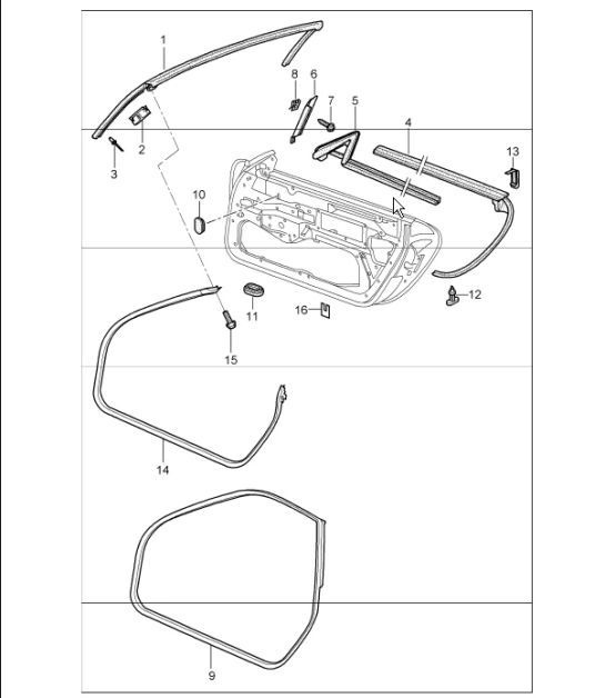 Diagram 804-10 Porsche 993 (911) GT2 1994-97 Body