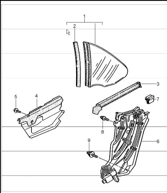 Diagram 805-05 Porsche 993 (911) (1994-1998) Body