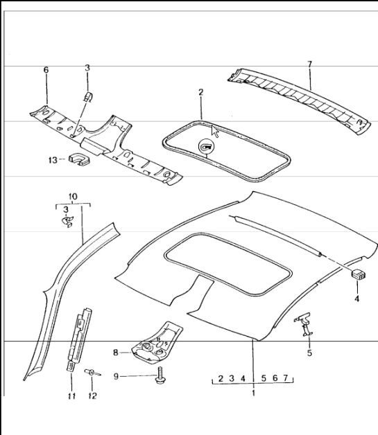 Diagram 807-08 Porsche Cayman 2.9L 987C MKII 2009-12 Body