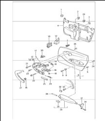 door trim panel accessories 996 TURBO 2001-05