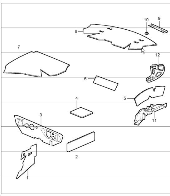 Diagram 807-16 Porsche Boxster 986/987/981 (1997-2016) Body