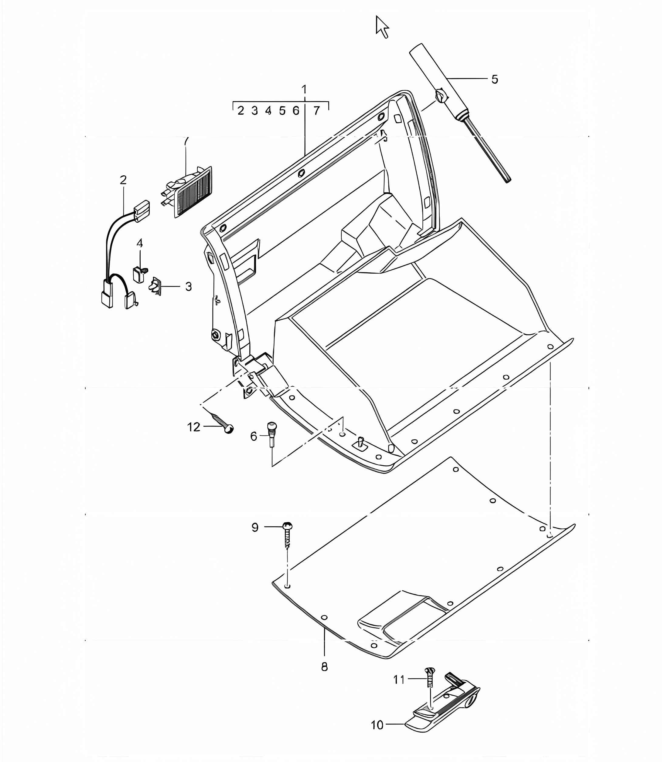 glove compartment 996 TURBO 2002 ONWARDS
