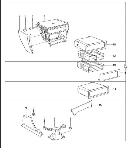 Diagram 809-15 Porsche 997 MK1 Carrera 4S 3.8L 2005-08 Body