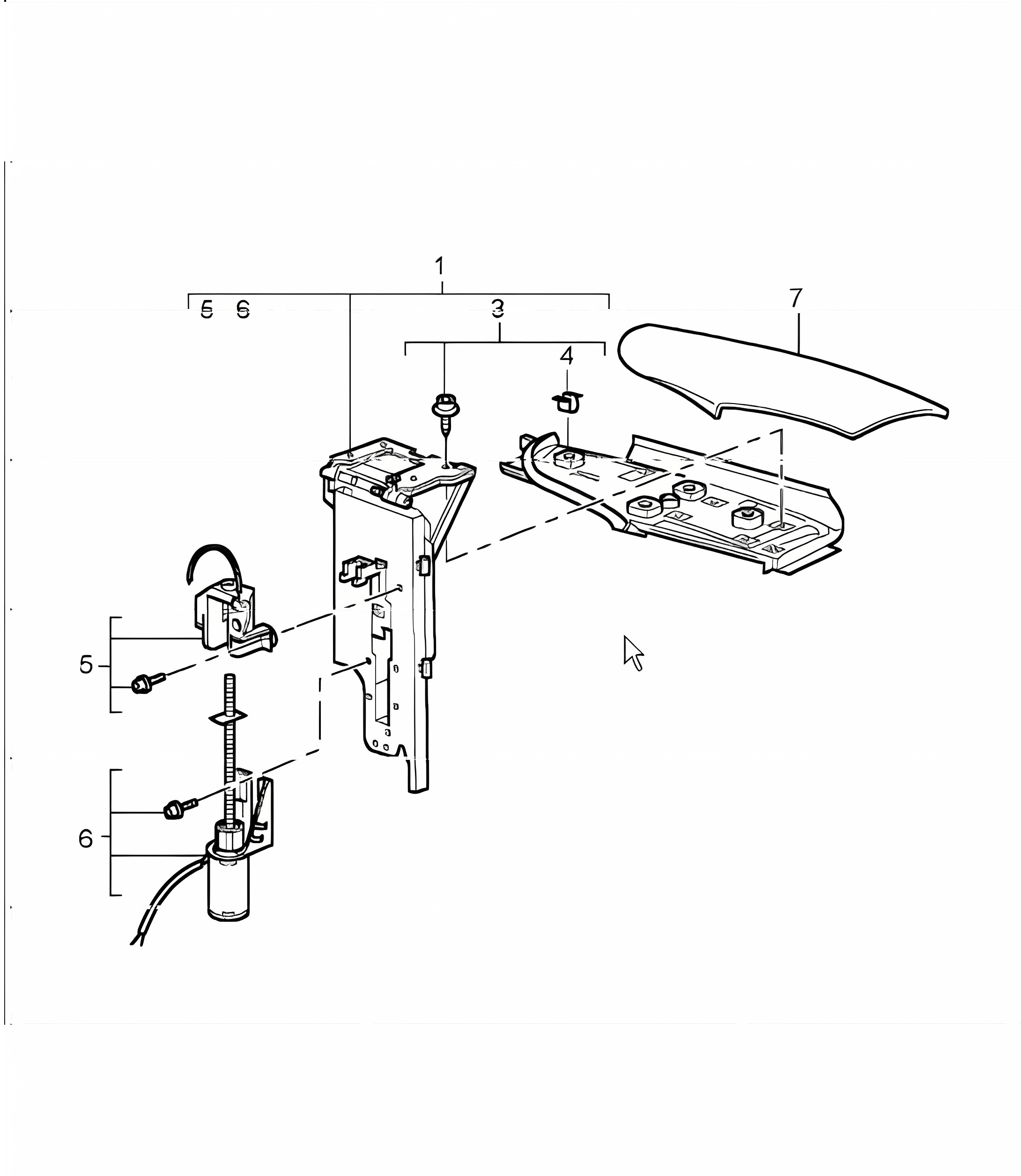 flap, lateral, folding top 996 TURBO 2001-05