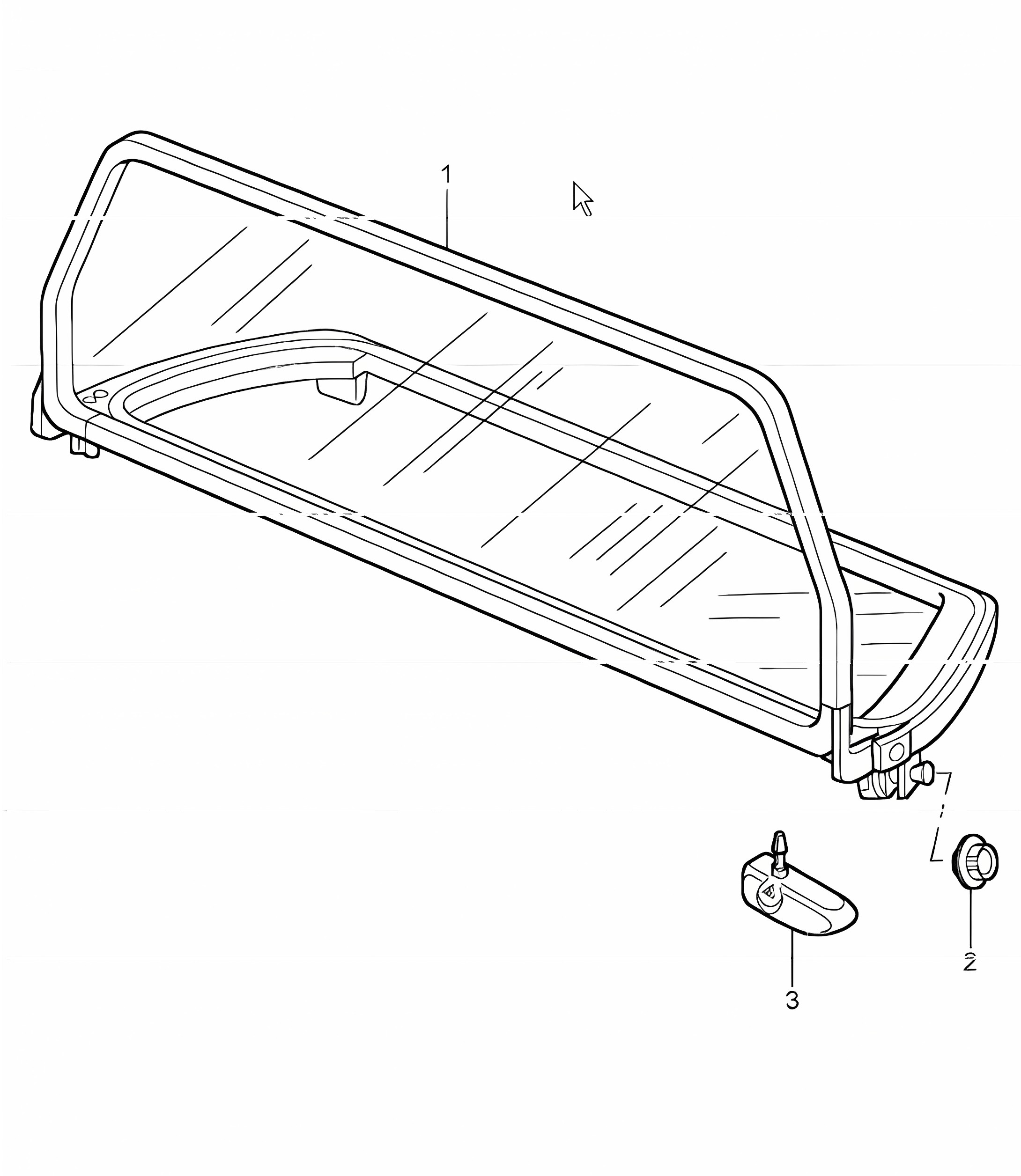 wind deflector 996 TURBO 2001-05