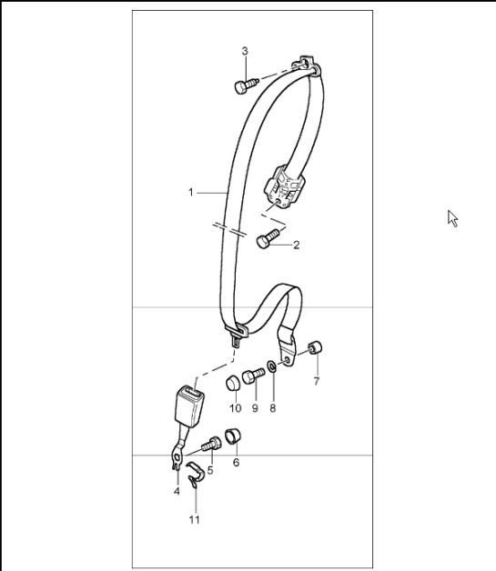 Diagram 812-05 Porsche 997 (911) MK1 2005-2008 Body