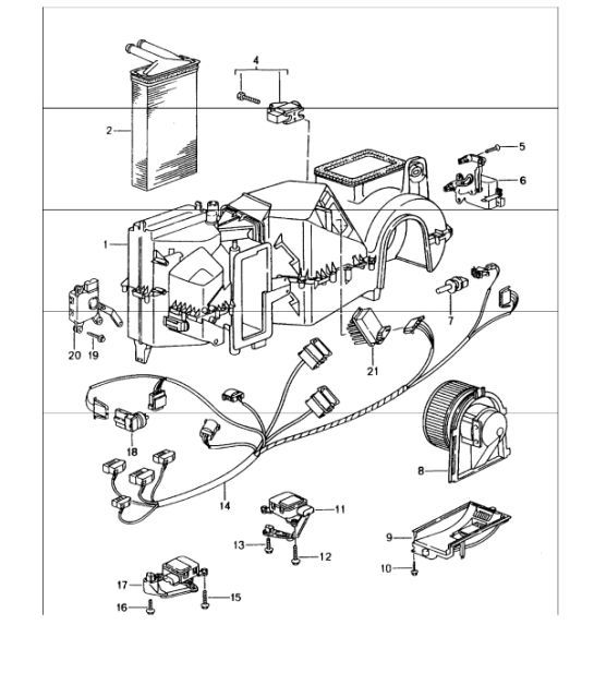 Diagram 813-05 Porsche 991 (911) MK1 2012-2016 Carrosserie