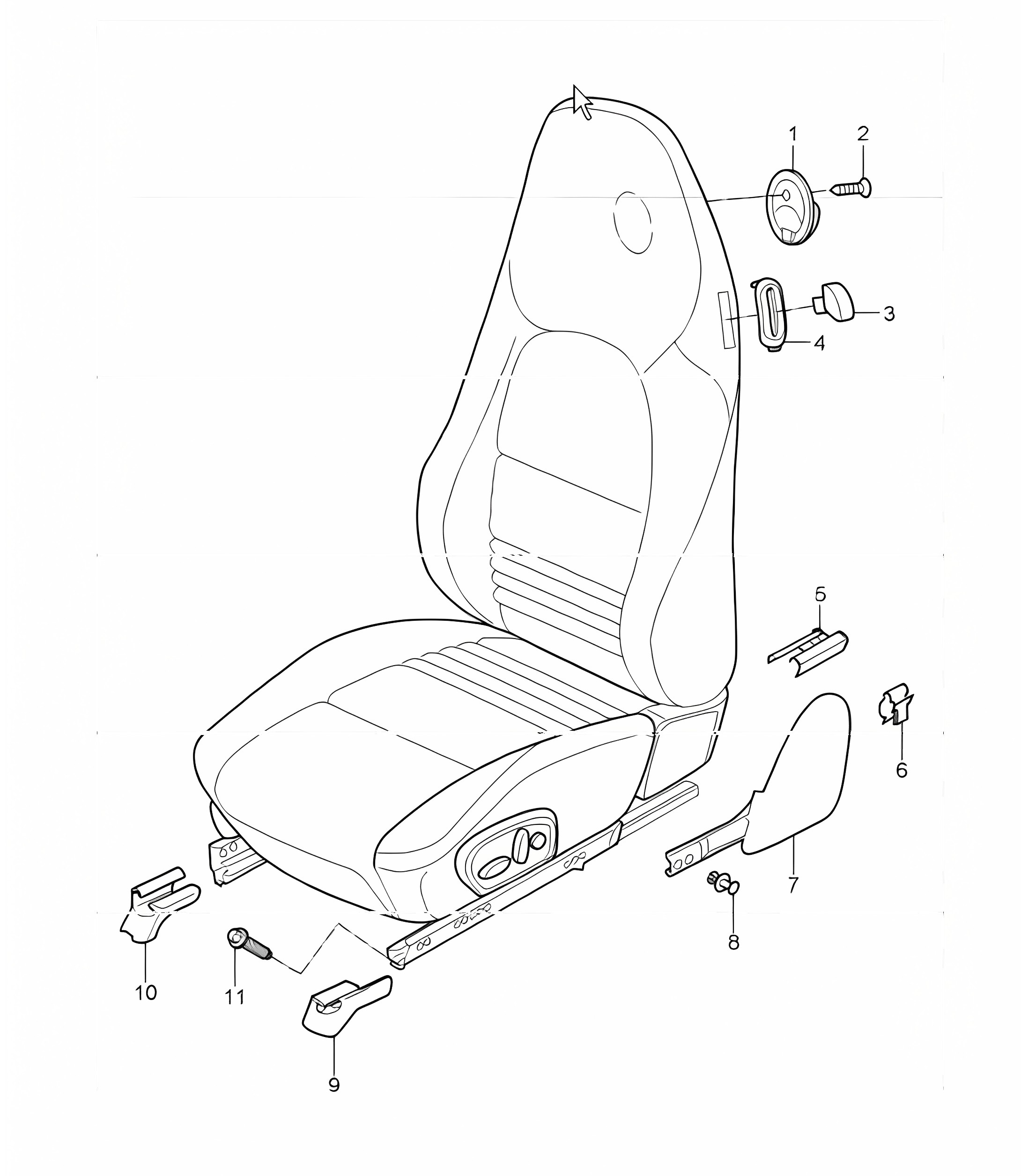 front seat 996 TURBO / GT2 2001-05