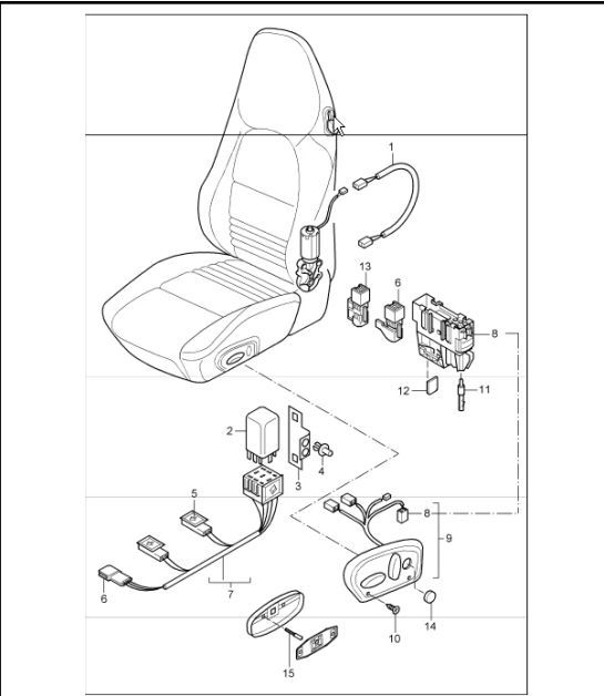 Diagram 817-65 Porsche Boxster 986/987/981 (1997-2016) Body