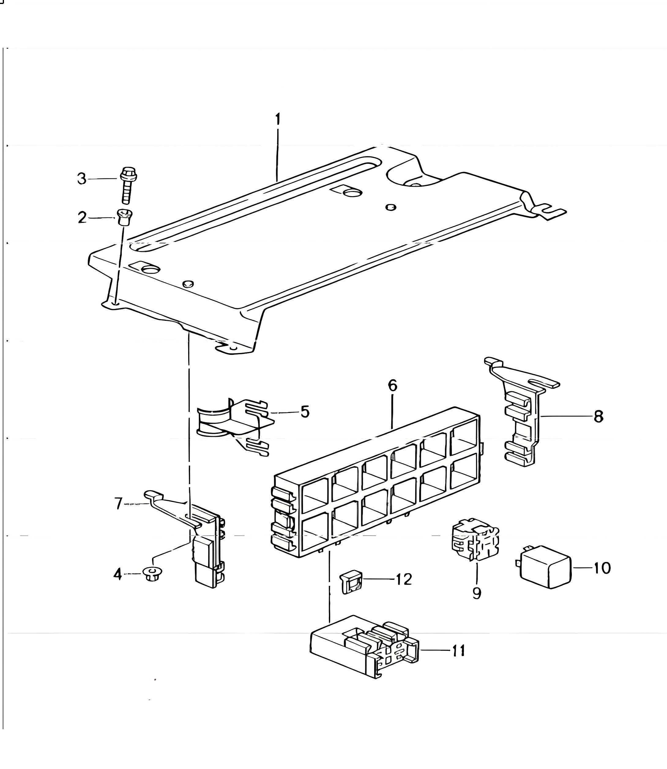 central electrical system, rear end 996 TURBO 2001-05