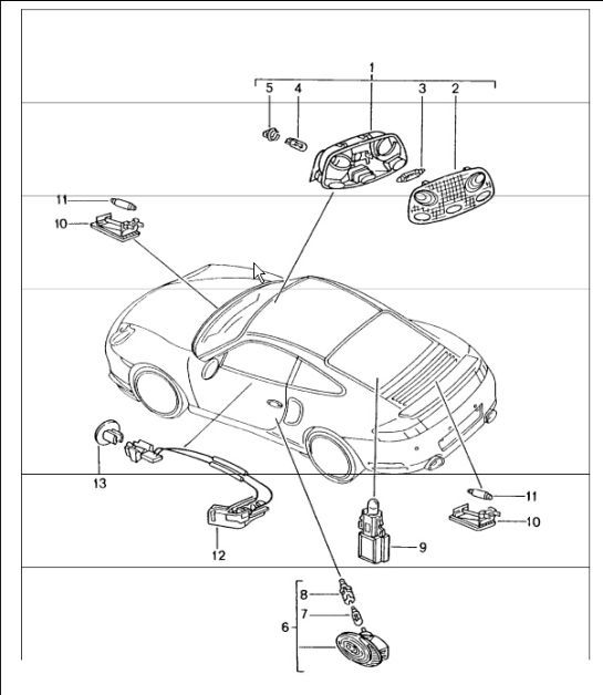 Diagram 903-04 Porsche Macan (95B) MK1 (2014-2018) Équipement électrique