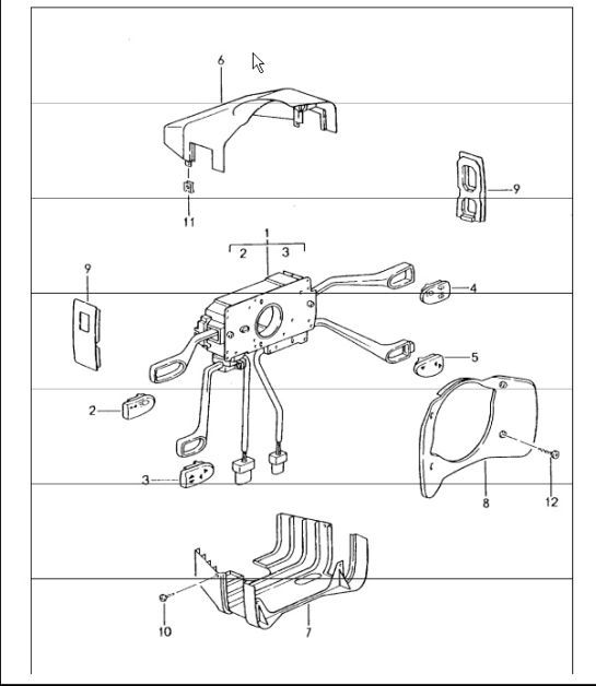 Diagram 903-10 Porsche 997 (911) MK1 2005-2008 Electrical equipment