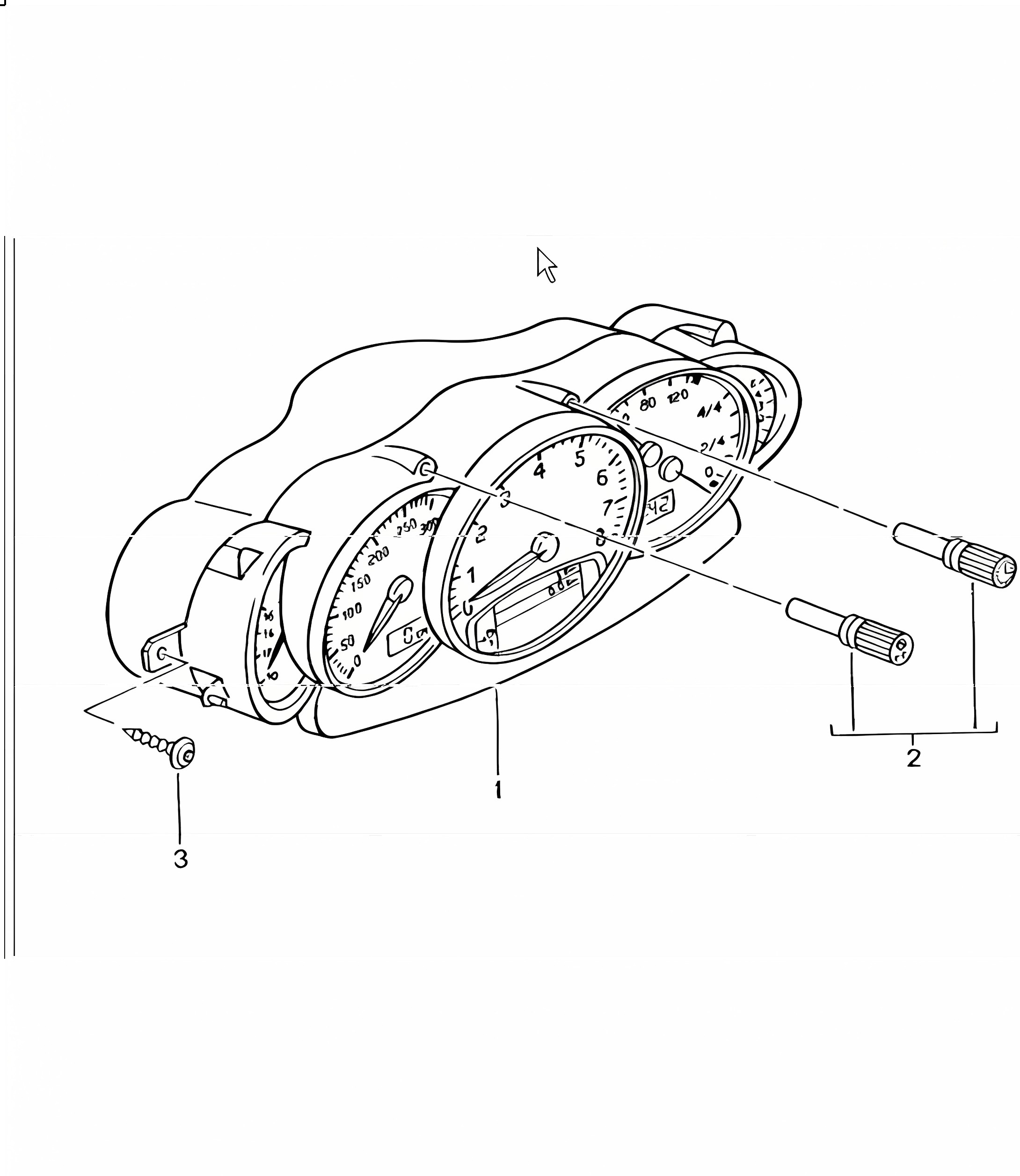 instruments complete 996 TURBO 2001-05