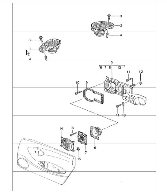 Diagram 911-05 Porsche 997 (911) MK1 2005-2008 Electrical equipment