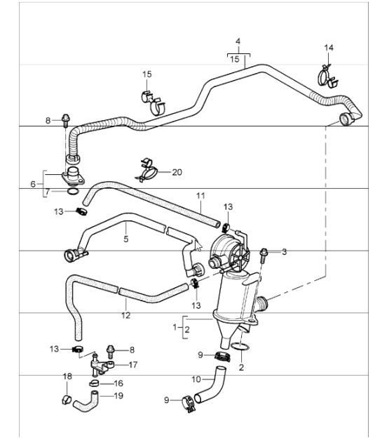 Diagram 104-10 Porsche 924 (1977-1988) Engine