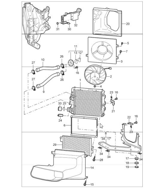 Diagram 105-15 Porsche 944 2.7L 8V 1988-89 