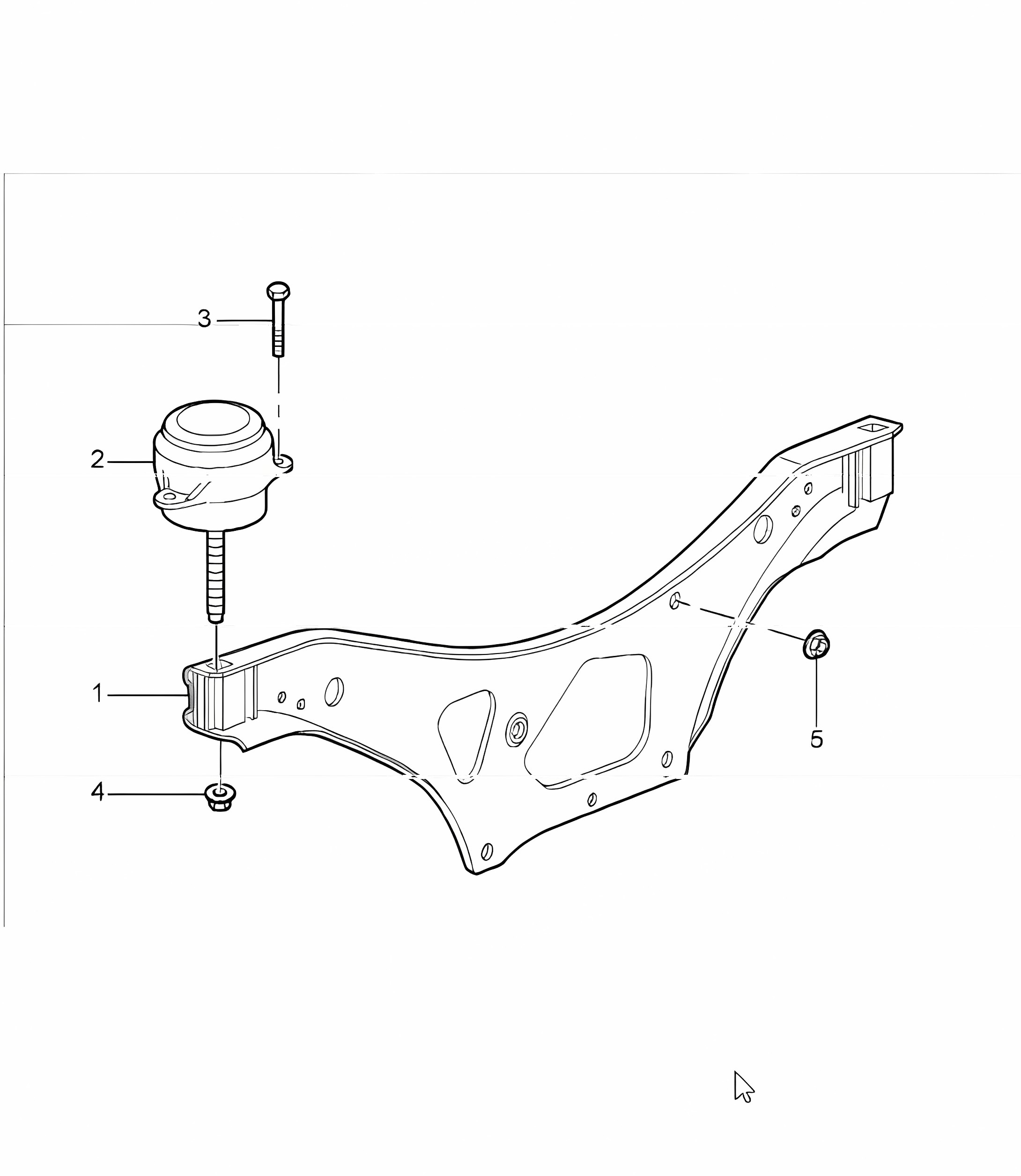 engine suspension  for 997.1 M96.05 3.6L COUPE / CABRIO and 997.1 M97.01 3.8L COUPE S / CABRIO S 2005-08