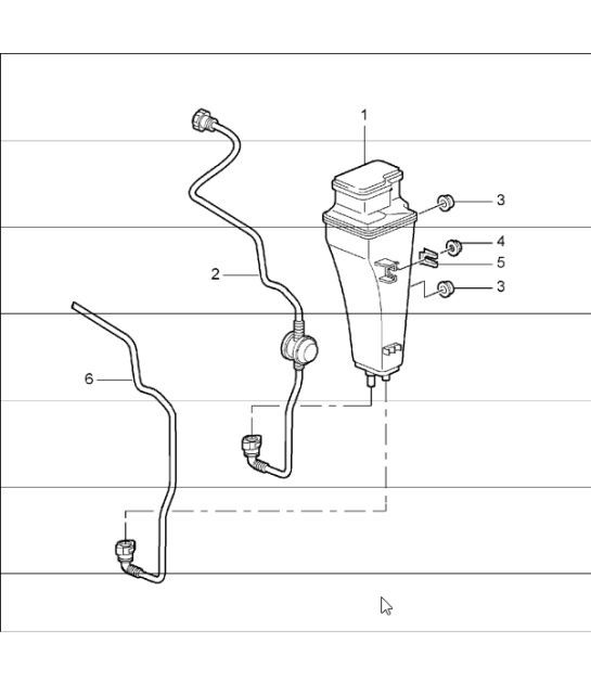 Diagram 201-20 Porsche 911 & 912 (1965-1989) Fuel System, Exhaust System