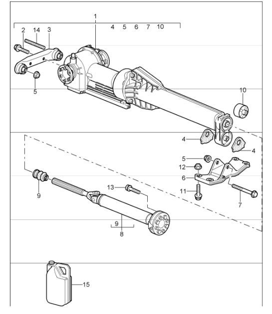 Diagram 305-10 Porsche 924S 2.5L 1986-87 