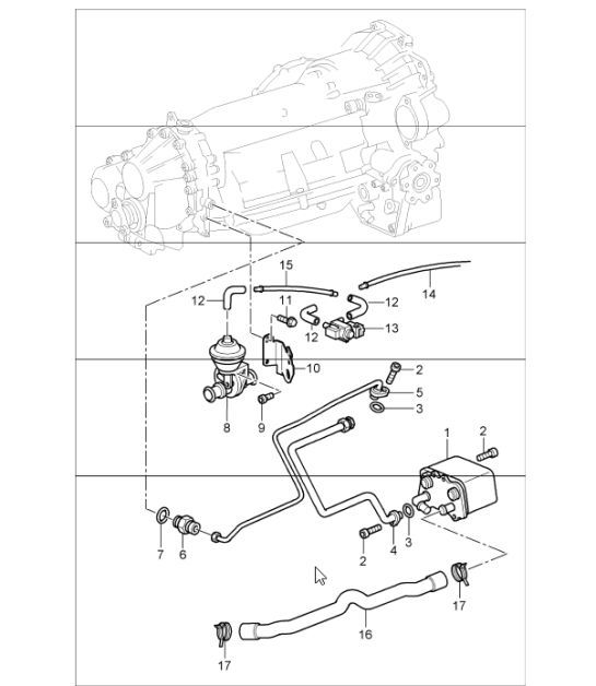 Diagram 360-00 Porsche 911 & 912 (1965-1989) Trasmissione