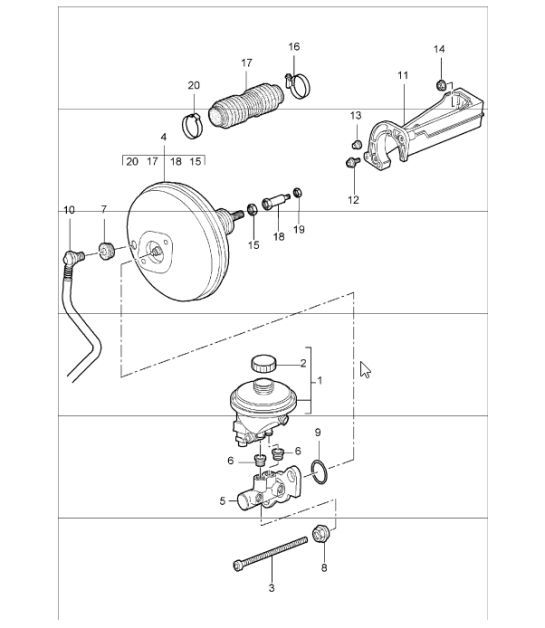 Diagram 604-00 Porsche 928 (1978-1995) 