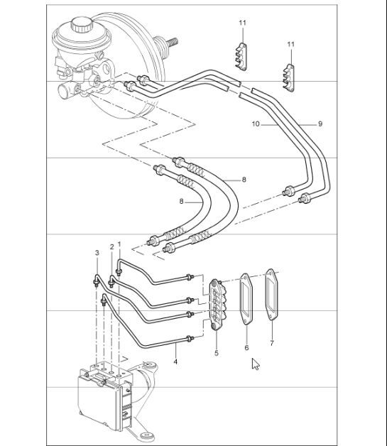 Diagram 604-06 Porsche Macan (95B) MK1 (2014-2018) Wheels, Brakes