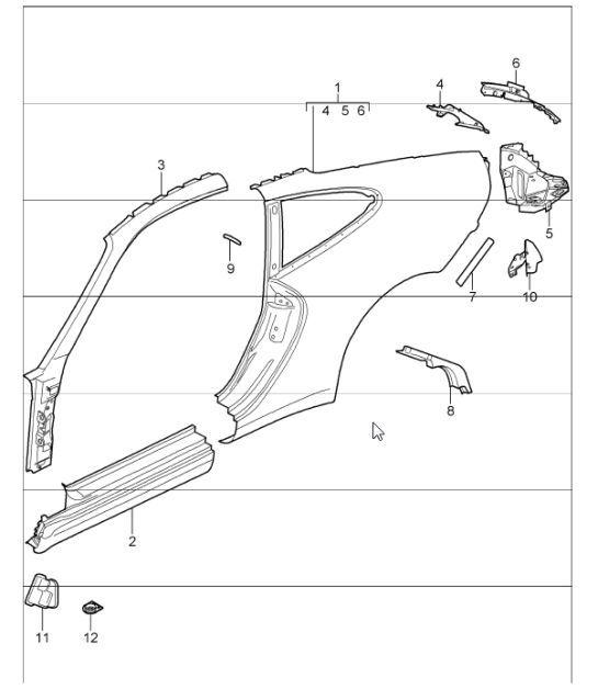 Diagram 801-55 Porsche 944 2.5L 8V 1982-87 