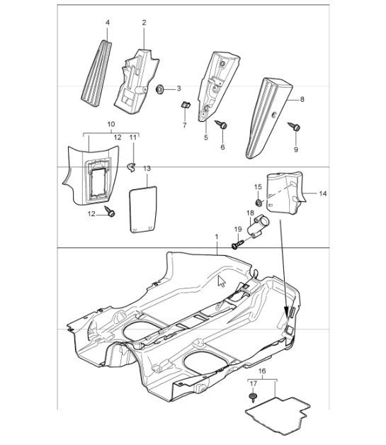 Diagram 807-02 Porsche 911 & 912 (1965-1989) Body