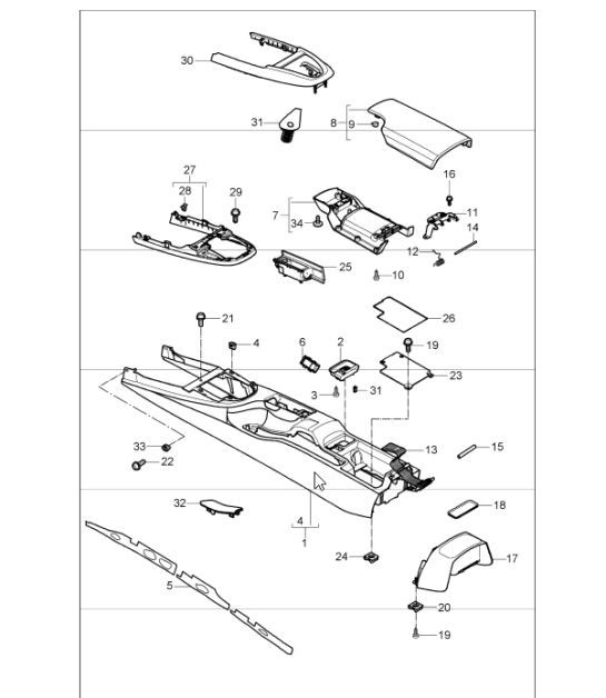 Diagram 809-20 Porsche 997 MKII GT2 RS 2011-13 Body