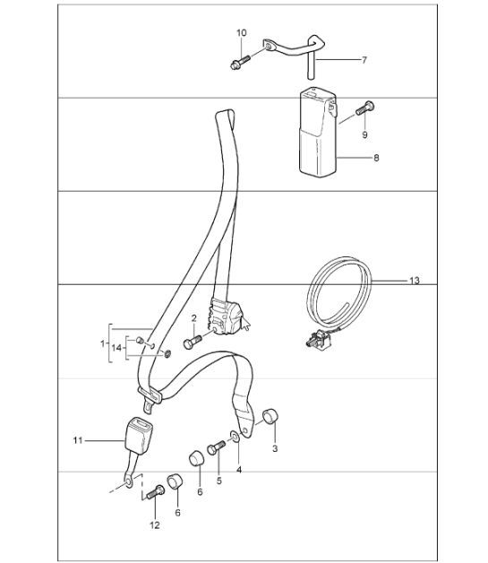 Diagram 812-01 Porsche 944 2.5L 8V 1982-87 