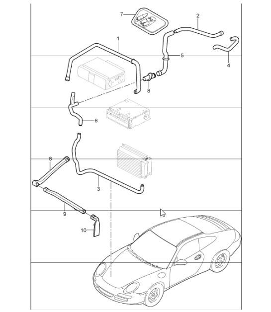 Diagram 813-02 Porsche 944 2.5L 8V 1982-87 