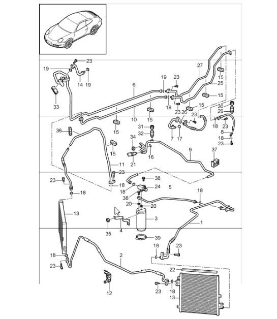 Diagram 813-25 Porsche 911 & 912 (1965-1989) Carrocería