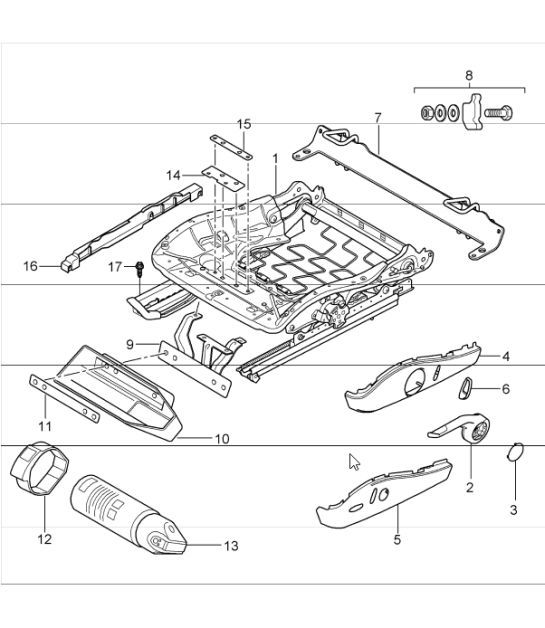Diagram 817-08 Porsche 944 2.5L 8V 1982-87 