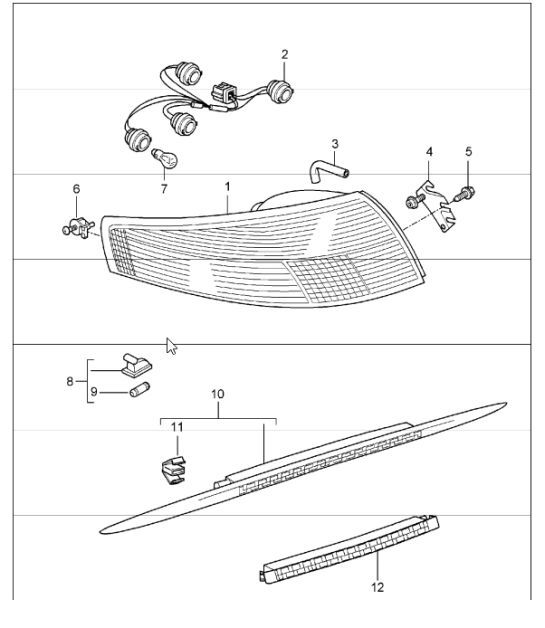 Diagram 905-05 Porsche 944 2.5L 8V 1982-87 