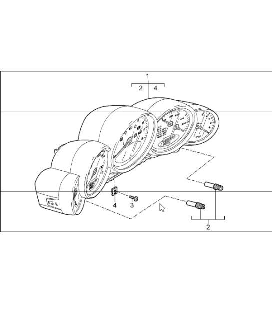 Diagram 906-02 Porsche Cayman S 718 2.5L PDK (350 Bhp) Electrical equipment