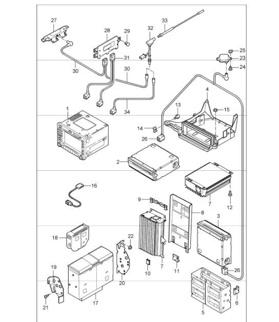 Diagram 911-01 Porsche 944 2.5L 8V 1982-87 