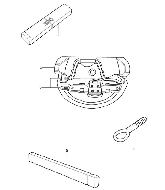 Diagram 001-000 Porsche 993 (911) C4S 1994-97 Accesorios y otros 