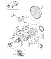 Kurbelwelle - A101, A102 - 997.2 Carrera 3.6L / 3.8L 2009-12
