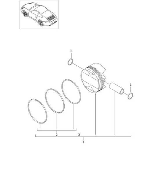 Diagram 102-005 Porsche 911 1978-1983 3.0L / SC Engine