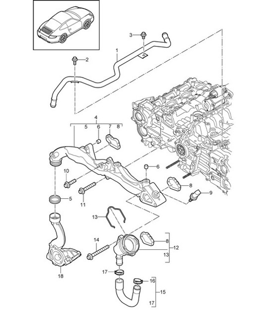 Diagram 105-003 Porsche 9J1.1 Taycan 2020-24 