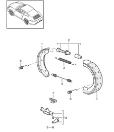 Handbrake 997.2 Carrera 2009-12