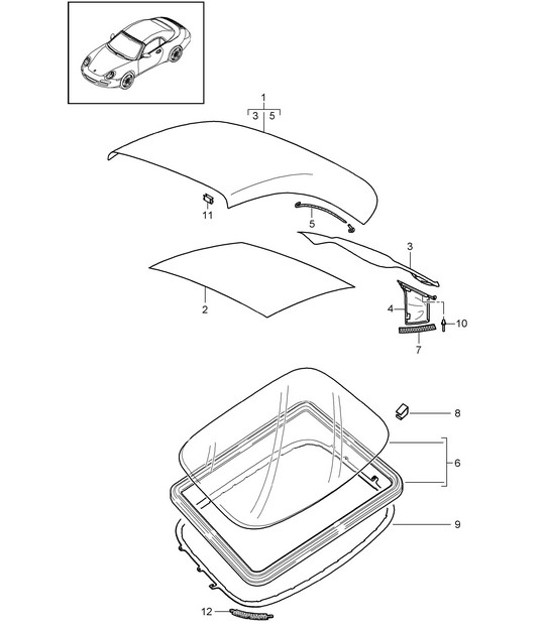 Diagram 811-010 Porsche 993 (911) GT2 1994-97 Body