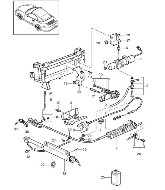 Diagram 811-012 Porsche Cayman S 3.4L 987C 2005-08 Body