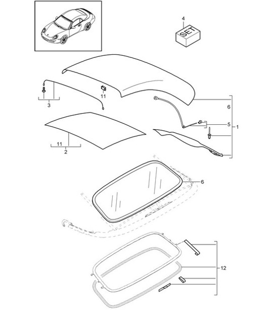 Diagram 811-020 Porsche Boxster 718 (982) 2017>> Body