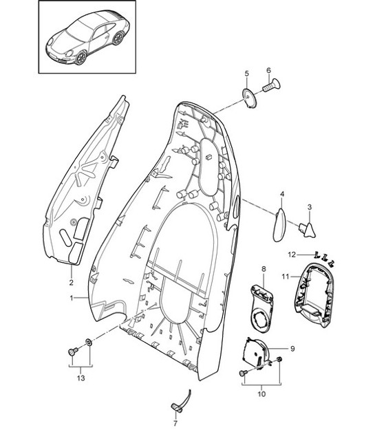 Diagram 817-004 Porsche Boxster 718 (982) 2017>> Body