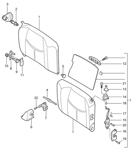 Diagram 817-040 Porsche Cayman 987C / 981C (2005-2016) Body
