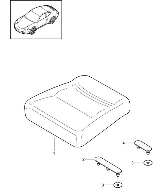 Diagram 817-050 Porsche 993 (911) C4S 1994-97 Body